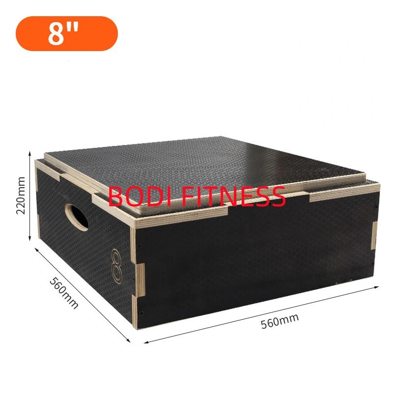 Gym Workout Jumping Box Jump Exercise Wooden Adjustable Plyometric Jump Box Fitness Plyo Boxes