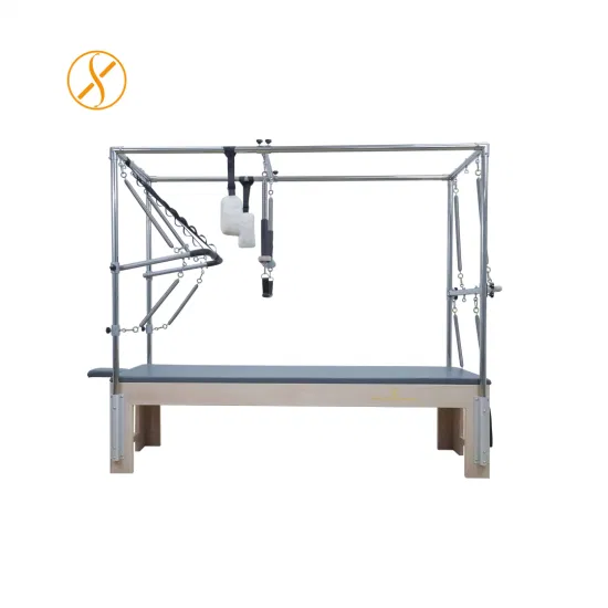 Equipo de ejercicio físico interior individual de alta calidad, cama de madera para Pilates, reformador de Pilates para gimnasio, estudio de Fitness