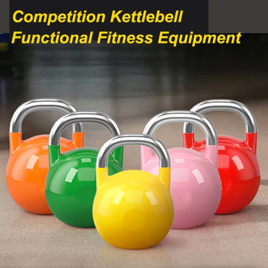 Equipo de fitness funcional Peso de hierro fundido Fitness Ejercicio Competición Kettlebell